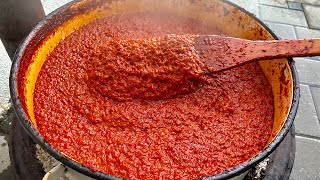 Ajvar për Dimër me 65 kg Speca të kuq 🌶️🌶️🌶️ [upl. by Petrine]