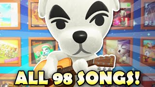 🎸 KK Slider Sings ALL 98 SONGS In Animal Crossing New Horizons [upl. by Miharba]