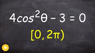 Find the solutions to a trig equation between 0 and 2pi [upl. by Colpin329]