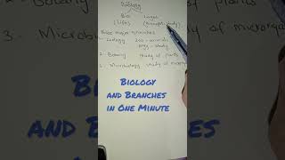 Biology  Main Branches of Biology  Biology And Its Branches [upl. by Ecinereb970]