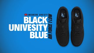 AF1 LOW 2024 Black and University Blue  DETAILED LOOK  PRICE [upl. by Vashtia]