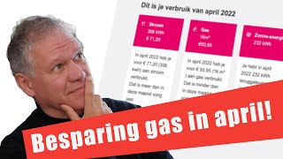 16 Gas besparing april Door te verwarmen met airco [upl. by Ahsieyn]