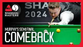 SHAUN MURPHYs Magical Semi Final Comeback ✨  Shanghai Masters 2024 [upl. by Zemaj]