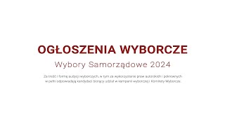 Wybory Samorządowe 2024  BLOK WYBORCZY [upl. by Eglantine]