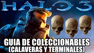 Halo 3 HALO TMCC Guía de Coleccionables CALAVERAS Y TERMINALES [upl. by Desdamonna559]