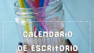 Calendarios 2015 parte 1 Elabora un calendario de escritorio manualidad fácil [upl. by Iona562]