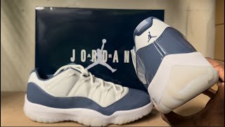 Air Jordan 11 Low “Diffused Blue” Early Sneaker Review [upl. by Ettenot]