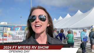 2024 Ft Myers RV Show Opening Day [upl. by Jephum]