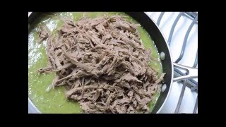 BURRITOS DE CARNE DESHEBRADA en salsa verde [upl. by Natsud457]