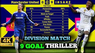 9 GOAL THRILLER 💥  4K HD  DIVISION MATCH efootball2024 fyp viralvideo trending youtube fyp [upl. by Sternlight199]