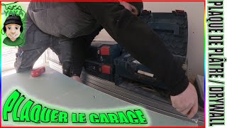 58 😊 Comment Isoler et plaquer la cloison séparative du garage sur fourrures F47 Knauf [upl. by Averil]