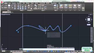 Spline tool in AutoCAD [upl. by Aciraa]