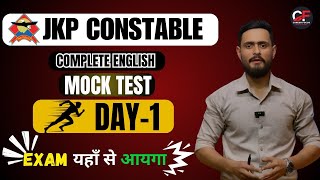 ENGLISH MOCK TEST1  JKP CONSTABLE  JKSSB BY HRITIK SIR [upl. by Sargent714]