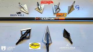 Fixed Blade Broadhead Test  Which one will you choose [upl. by Paulsen]