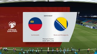 Liechtenstein vs Bosnia amp Herzegovina  Rheinpark Stadion  European Qualifiers  PES 2021 [upl. by Milak122]