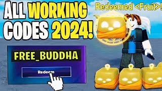 BLOX FRUITS NEW CODES ALL BUDDHA CODES IN NOVEMBER 2024 ROBLOX BLOX FRUITS CODES [upl. by Odlaner]