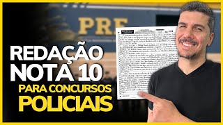 COMO ESTUDAR REDAÇÃO PARA CONCURSOS POLICIAIS [upl. by Naraa448]