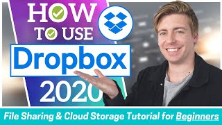 HOW TO USE DROPBOX  FREE File Sharing amp Cloud Storage Software Beginners Tutorial 2020 [upl. by Eisak]