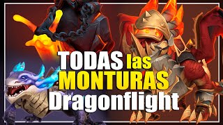 Todas las Monturas Dragonflight 100  GUÍA [upl. by Aihsetel241]