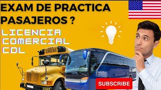 Examen De Practica Pasajeros Licencia Comercial CDL  27 [upl. by Silverts910]