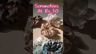 Satin Scrunchies  ₹ 30  shorts scrunchies hairstyle style [upl. by Idette]