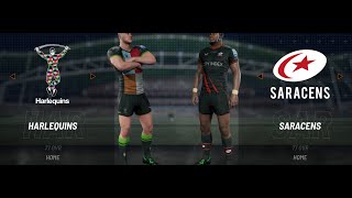 Rugby 25 Gameplay Harlequins VS Saracens [upl. by Abigale]