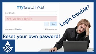 How to Reset Your Own Geotab Password  MyGeotab Tutorial [upl. by Milinda]