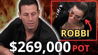 Robbi made the BIGGEST HERO CALL in poker history vs GARRET  HIGHS TAKES [upl. by Maryann]