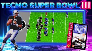 TECMO SUPER BOWL III  RAIDERS vs BILLS  WAGER BEST OF THREE vs Raider Critique [upl. by Beaulieu]