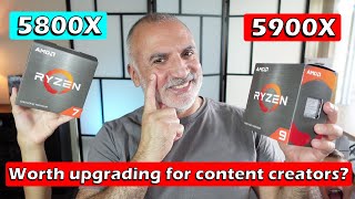 AMD Ryzen 9 5900X vs Ryzen 7 5800X for content creators  Is it worth upgrading [upl. by Rustie]