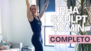 PHA SCULPT 40 MINUTI ACTIVE TONE allenamento a casa per il corpo della donna  con manubri [upl. by Knipe867]