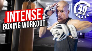 Intense 40 Minute Shadow Boxing Workout [upl. by Libby]