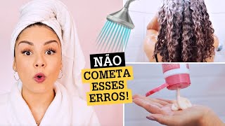 COMO LAVAR O CABELO CACHEADO CORRETAMENTE [upl. by Akered552]