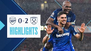 Arsenal 02 West Ham  Huge Three Points At The Emirates  Premier League Highlights [upl. by Rep611]