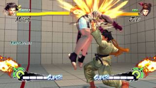 SSFIV AE PC Move Swap Juri x Yun and Makoto x Seth [upl. by Frankhouse]