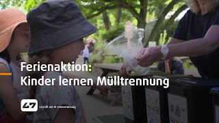 STUDIO 47 live  FERIENAKTION KINDER LERNEN MÜLLTRENNUNG [upl. by Fording]