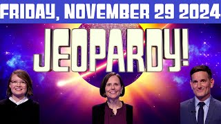 JEOPARDY November 29 2024 WORLD AIRPORTS Final ANSWER amp FULL Episode Preview Today Friday 112924 [upl. by Schecter]