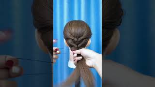 Simple hairstyle hairstyle fashion short youtubeshorts [upl. by Isiah]