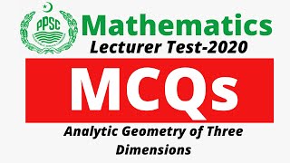 PPSC Lecturer Maths Test MCQS  Lecture 27 [upl. by Dennard]