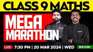 Class 9 Maths  Mega Marathon  Xylem Class 9 [upl. by Obmar]