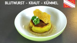 Blutwurst im Kartoffelteig  Kraut und Kümmel  Gericht unserer Elsassreise [upl. by Harlin492]