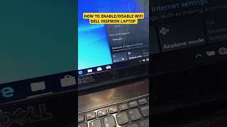 Simple wifi switch Dell Inspiron Laptop 💻shortsvideo shorts laptopwifi [upl. by Pleasant423]