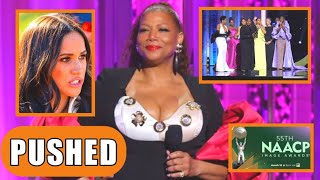 Queen Latifah PUSHED Meghan Away At NAACP Award 2024 Stage YOU DONT DESERVE NO HONORS LEAVE NOW [upl. by Phares768]