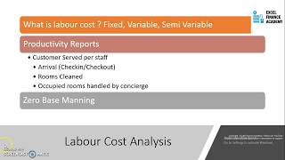 Hotel Management Analyse Labour Cost [upl. by Adnoel]