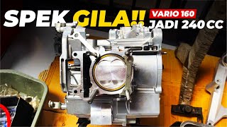 SPEK GILA GILAAN HORSEPOWER GOKILL  VARIO 160 UP KE 240CC [upl. by Hna]