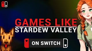 BEST COZY Games Like Stardew Valley On SWITCH [upl. by Kara-Lynn]