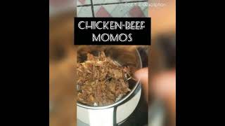 CHICKEN AND BEEF MOMOS shorts [upl. by Veda]