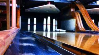 Candlepin Bowling with Vintage Wooden Brunswick quotRed Stripe [upl. by Yves61]