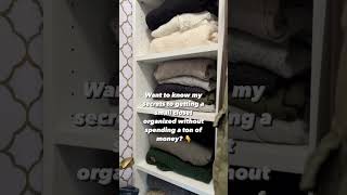 Small Walkin Closet Makeover  Closet Organization  Tips in pinned comment [upl. by Auhsoj]