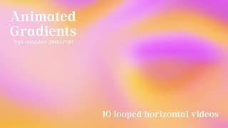 Abstract loop Animated Gradients  modern video backgrounds set  CreativeMarket product OVERVIEW [upl. by Flodnar]